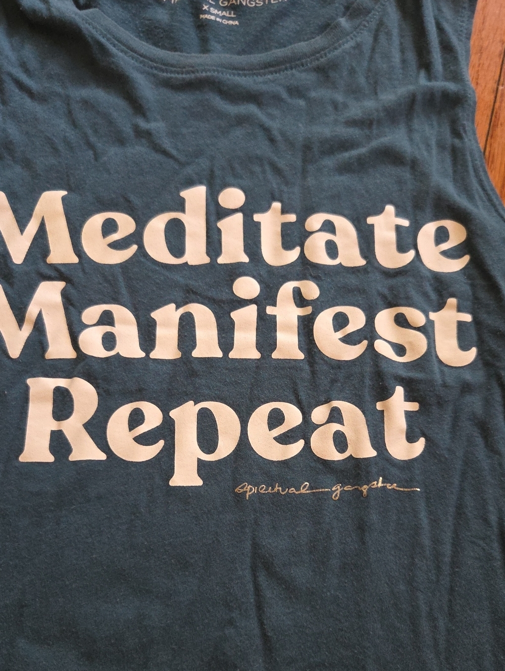 2/$15 Spiritual Gangster Manifest Tank Top (Xs) - Picture 2 of 4